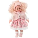 Lėlė su rožine gėlėta suknele 36 cm. Lėlės ir žaidimų rinkiniai