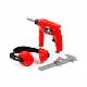 Raudonas įrankių rinkinys