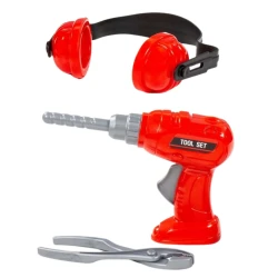 Įrankių rinkinys: atsuktuvas, ausinės, replės