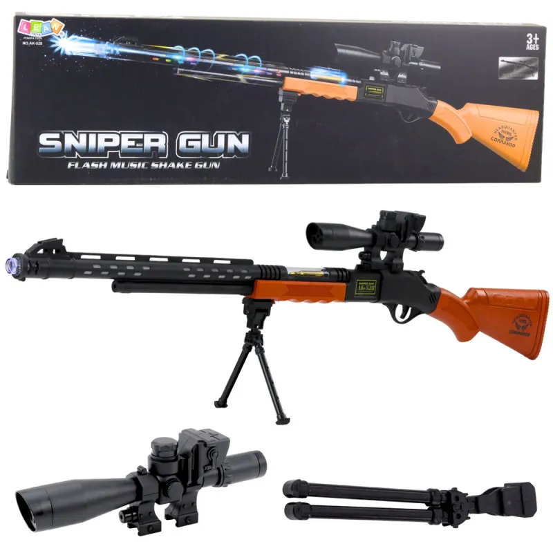 Žaislinis snaiperio šautuvas AK-528 su stovu Šautuvai