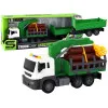 Truck With Crane Friction Drive Sounds Green Wood 1:16 Žaisliniai automobiliai