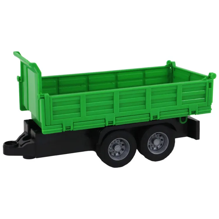 Truck With Crane Friction Drive Sounds Green Wood 1:16 Žaisliniai automobiliai