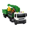 Truck With Crane Friction Drive Sounds Green Wood 1:16 Žaisliniai automobiliai