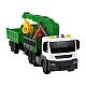 Truck With Crane Friction Drive Sounds Green Wood 1:16 Žaisliniai automobiliai