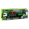 Truck With Crane Friction Drive Sounds Green Wood 1:16 Žaisliniai automobiliai