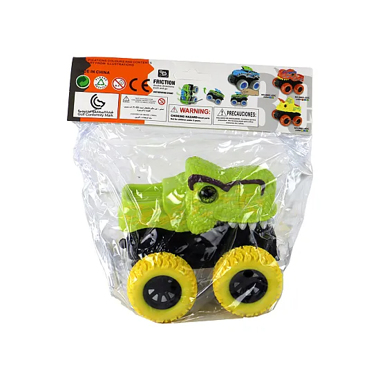 Tyrannosaurus Rex Vehicle Friction Drive Green Žaisliniai automobiliai