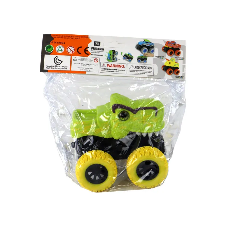 Tyrannosaurus Rex Vehicle Friction Drive Green Žaisliniai automobiliai