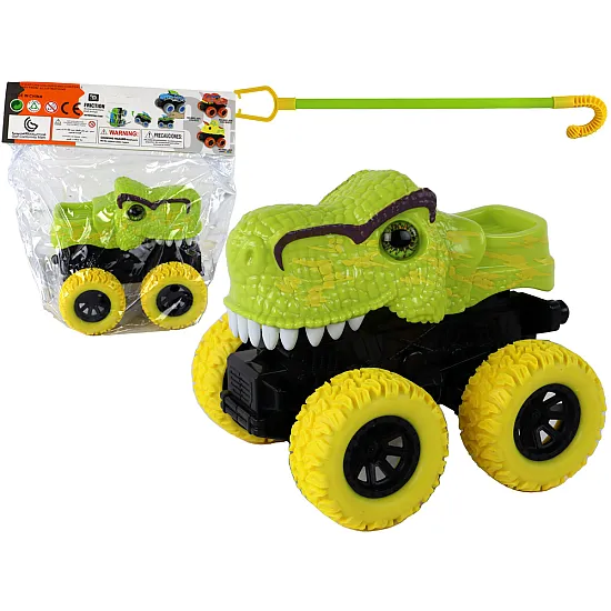 Tyrannosaurus Rex Vehicle Friction Drive Green Žaisliniai automobiliai