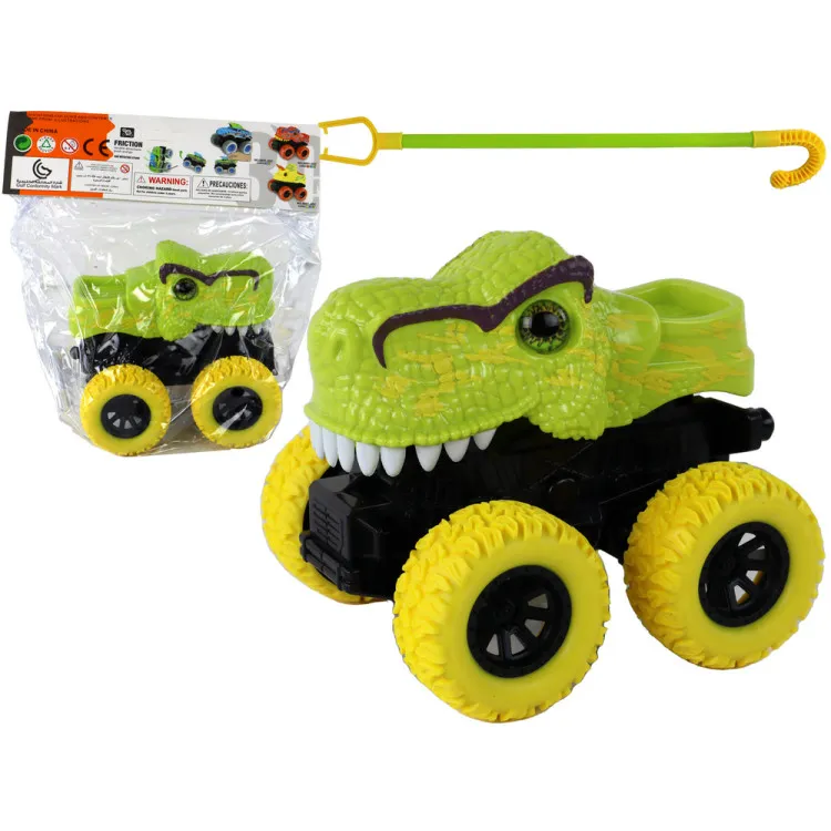 Tyrannosaurus Rex Vehicle Friction Drive Green Žaisliniai automobiliai