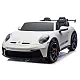 Vaikiškas baltas elektrinis automobilis Porsche GT3 DK-P911