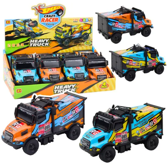 Offroad Car Drive Lights Sounds Orange Blue Žaisliniai automobiliai
