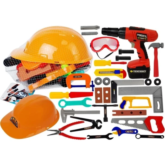 Mažojo meistro įrankių rinkinys 37 vnt. Darbo įrankiai