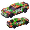 XS06 Race Car Drive Lights Sounds Orange Blue Žaisliniai automobiliai
