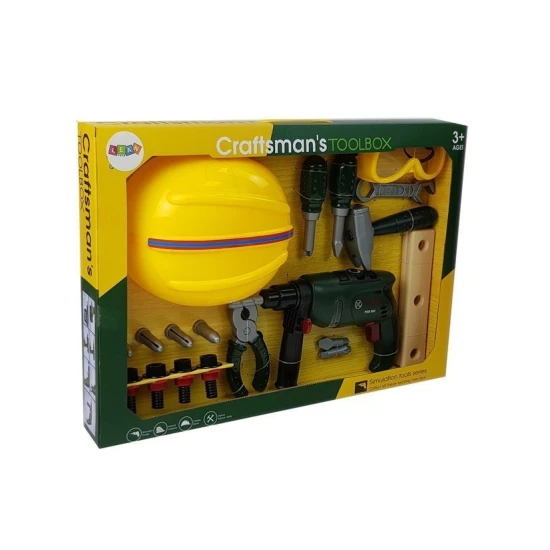 Gręžtuvas ir įrankių rinkinys