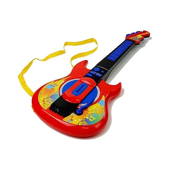 Muzikinis rinkinys 3 viename: gitara, pianinas ir mikrofonas Muzikos instrumentai