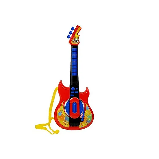 Muzikinis rinkinys 3 viename: gitara, pianinas ir mikrofonas Muzikos instrumentai