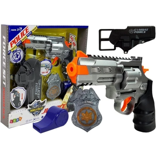 Policijos rinkinys su šautuvu ir priedais Šautuvai