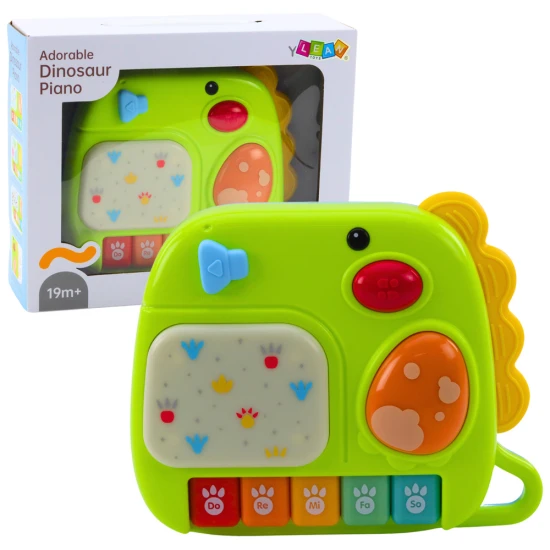 Žalias interaktyvus fortepijonas mažiesiems Dinozauras Lavinamieji