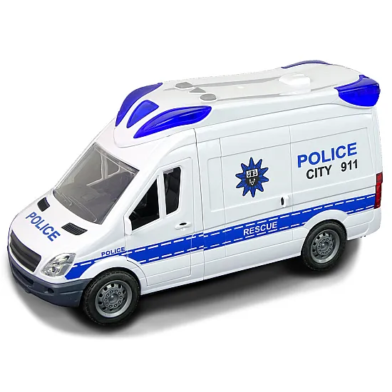 Interactive Police Radio Car  Light and sound effects ! Opening doors Žaisliniai automobiliai