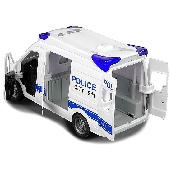 Interactive Police Radio Car  Light and sound effects ! Opening doors Žaisliniai automobiliai