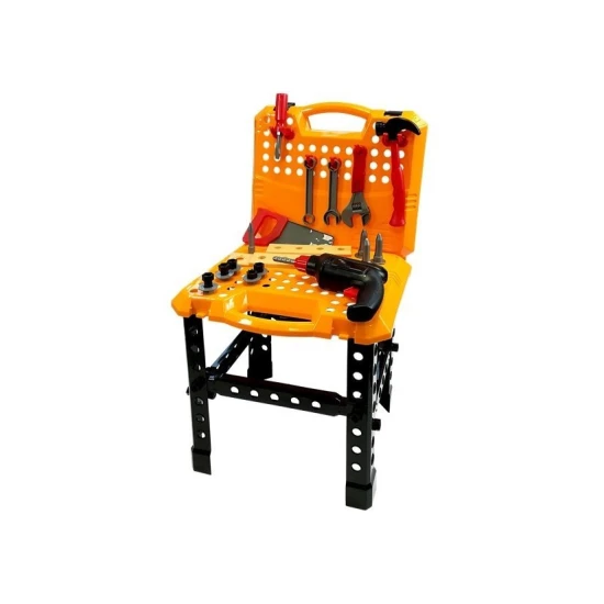 Vaikiškas darbastalis su įrankių rinkiniu