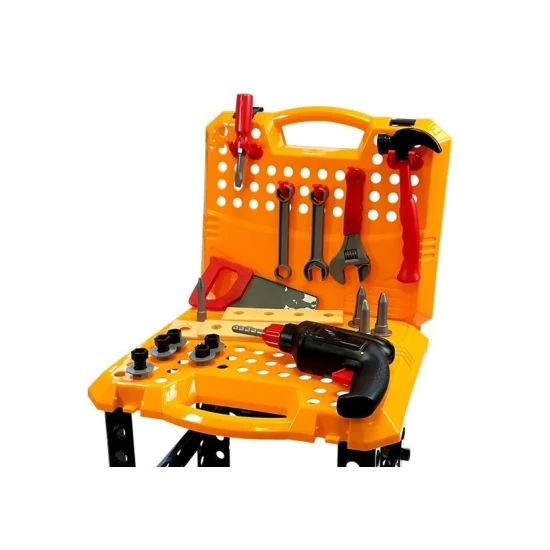 Vaikiškas darbastalis su įrankių rinkiniu