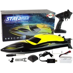Motorinė valtis R/C 2.4G Yellow 35 KM/H