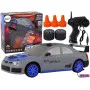 Дистанционно управляемый спортивный автомобиль R/C 1:24 серого цвета со сменными колесами