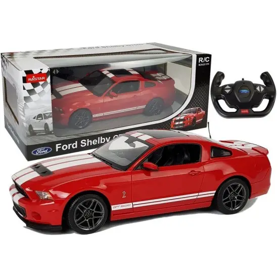 Automobilis R/C Ford Shelby Rastar 1:14 Raudonas Radijo bangomis valdomi žaislai