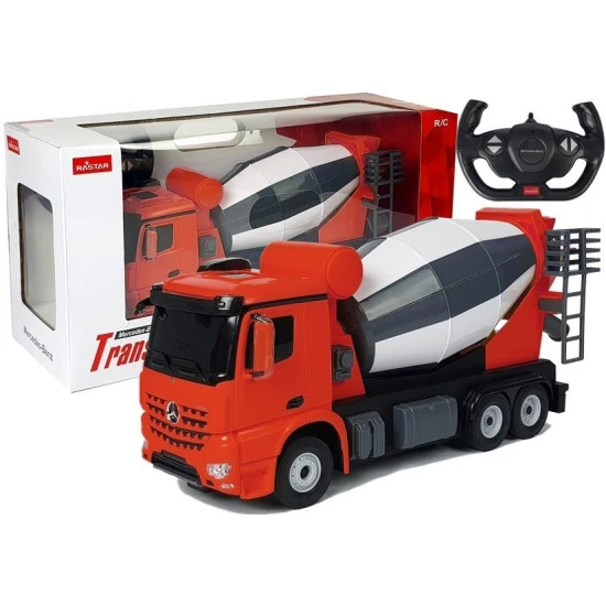 Automobilis R/C Mercedes-Benz Arocs Rastar 1:14 Raudonas Radijo bangomis valdomi žaislai