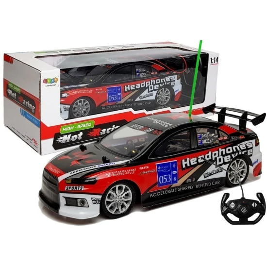 Nuotoliniu būdu valdomas sportinis automobilis R/C 27Mhz raudonas Radijo bangomis valdomi žaislai