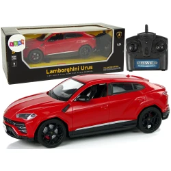 Automobilis R/C 1:24 Lamborghini Urus Red 2.4 G žibintai
