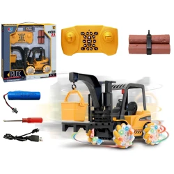 Nuotoliniu būdu valdomas šakinis krautuvas 360 laipsnių sukimosi šviesos ratai