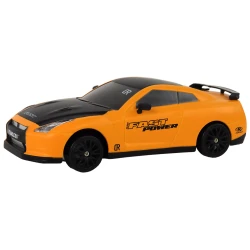Nuotoliniu būdu valdomas sportinis automobilis R/C 1:24 geltonos spalvos keičiamais ratais Series