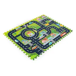 Vaikiškas putplasčio žaidimų kilimėlis Miesto gatvės ir keliai IPLAY