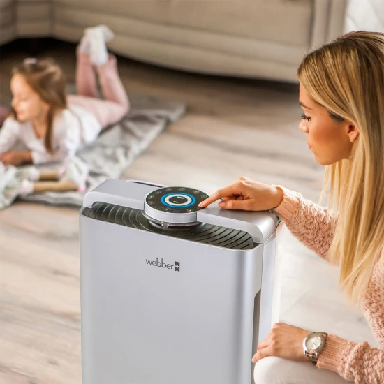 Oro valytuvas sidabrinės spalvos WI-FI  WEBBER AP9700 Elektronika ir buitiniai prietaisai WEBBER