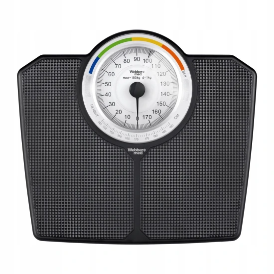 Classic Mechanical Bathroom Scale up to 180 kg Black WEBBER BMI Elektronika ir buitiniai prietaisai ELDOM