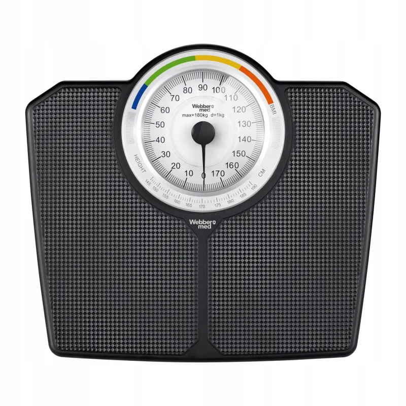Classic Mechanical Bathroom Scale up to 180 kg Black WEBBER BMI Elektronika ir buitiniai prietaisai ELDOM