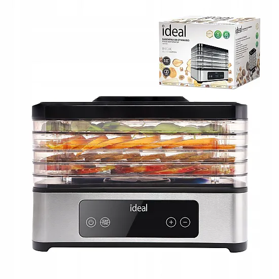 Large Food Dehydrator for Mushrooms Fruits Vegetables IDEAL INOX + Convection 400W + Timer Elektronika ir buitiniai prietaisai IDEAL