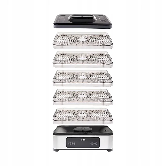 Large Food Dehydrator for Mushrooms Fruits Vegetables IDEAL INOX + Convection 400W + Timer Elektronika ir buitiniai prietaisai IDEAL