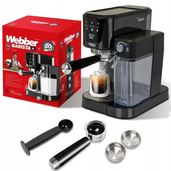 Pressure Coffee Maker Semi-Automatic Portafilter WEBBER L7 Elektronika ir buitiniai prietaisai WEBBER