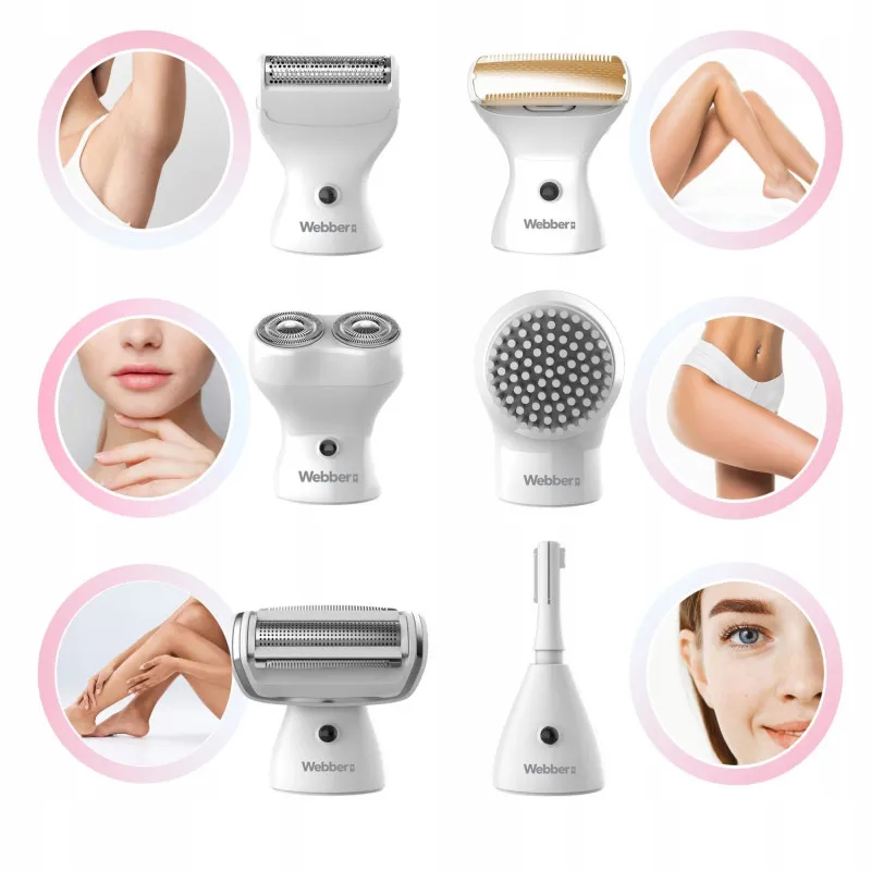 Women’s cordless 4-in-1 shaver and trimmer for face and body – Webber LG400 Elektronika ir buitiniai prietaisai WEBBER
