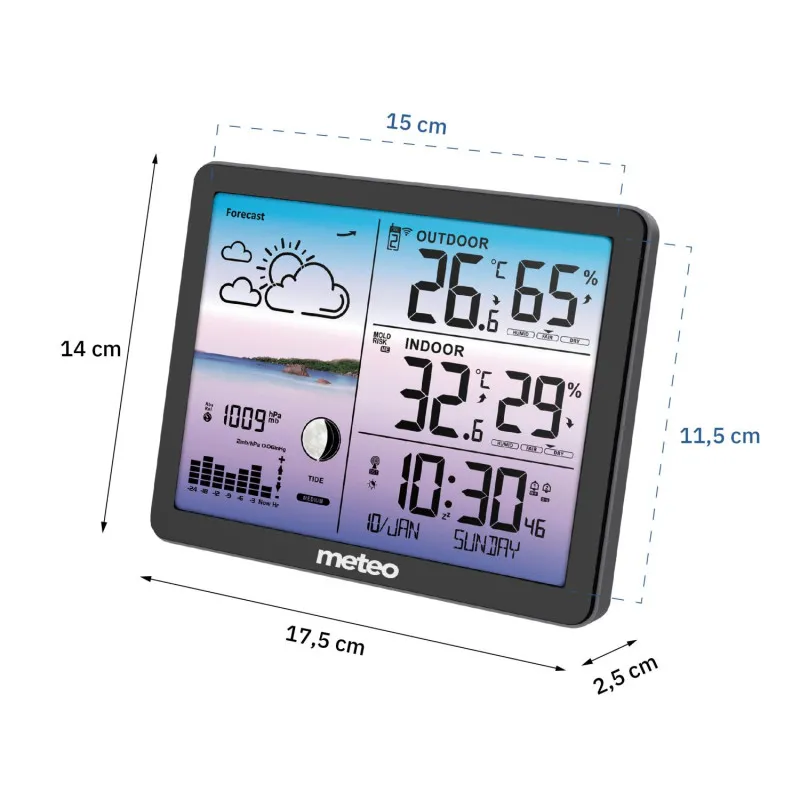 Meteorologinė stotis METEO SP107 Elektronika ir buitiniai prietaisai METEO