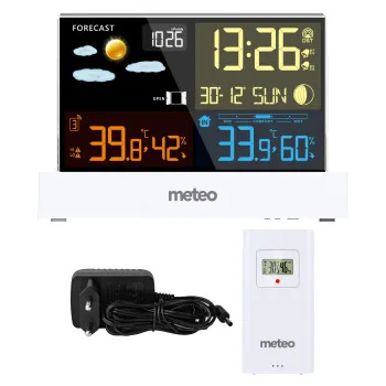 Метеостанция белого цвета с DCF METEO SP110B