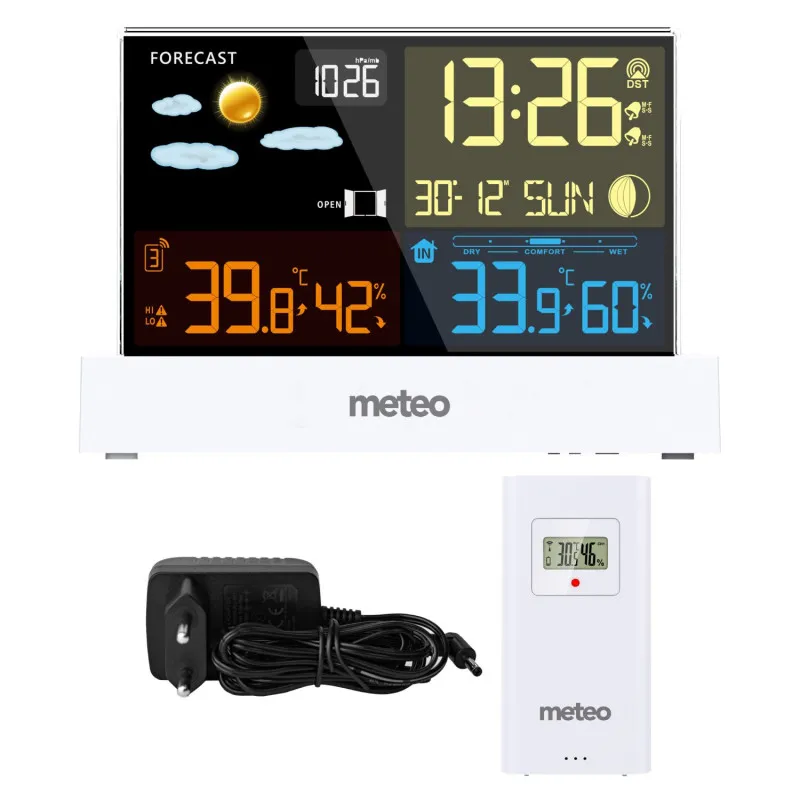Meteorologinė stotelė balta su DCF METEO SP110B Elektronika ir buitiniai prietaisai METEO