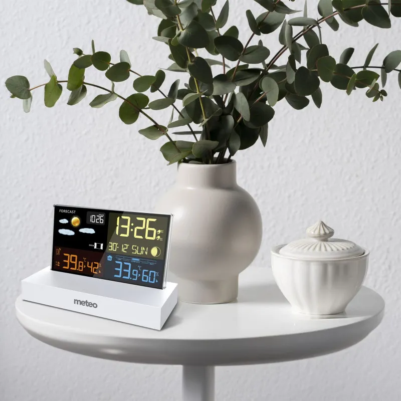 Meteorologinė stotelė balta su DCF METEO SP110B Elektronika ir buitiniai prietaisai METEO