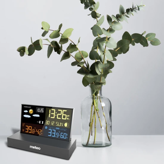 Meteorologinė stotelė juoda su DCF METEO SP110C Elektronika ir buitiniai prietaisai METEO