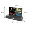 Meteorologinė stotelė juoda su DCF METEO SP110C Elektronika ir buitiniai prietaisai METEO