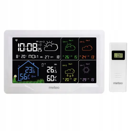 Meteorologinė stotis su orų prognoze Elektronika ir buitiniai prietaisai METEO