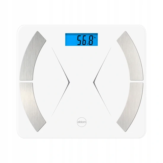 Išmaniosios baltos svarstyklės Eldom TWO500 Elektronika ir buitiniai prietaisai ELDOM